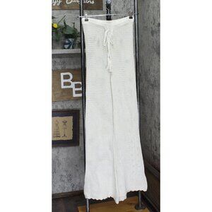 Capittana Womens Raffa Scalloped Cover Up Pants C1697 Ivory Off White M/L